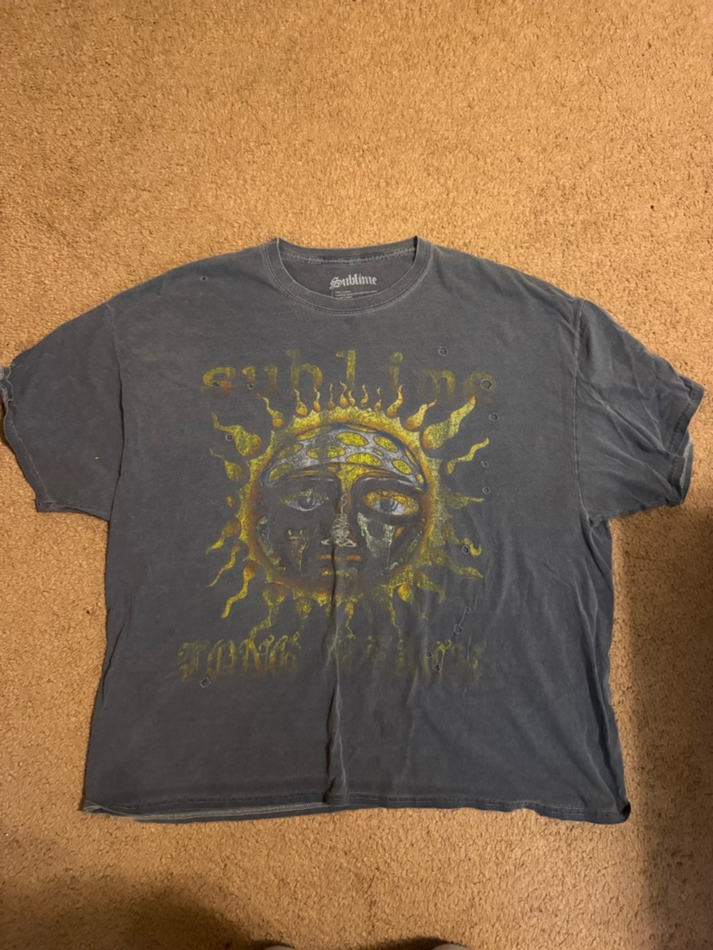 Urban Outfitters Sublime Sun Graphic Tee in Faded Navy